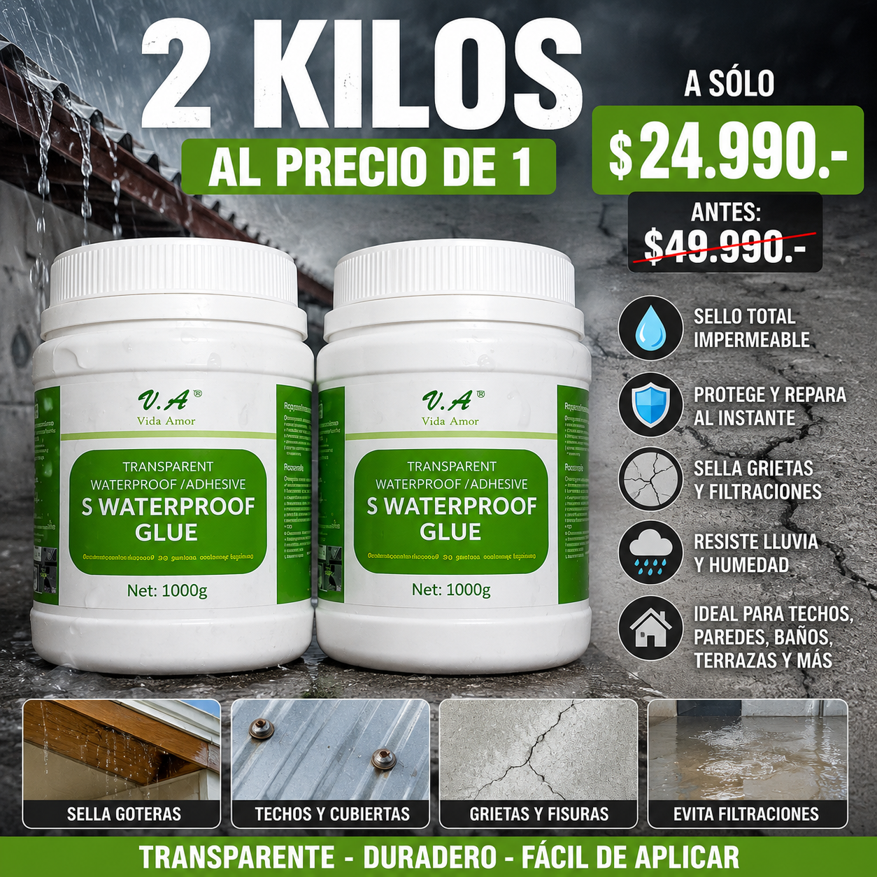 Sellador Antigoteras Impermeable 2x1 | ORIGINAL